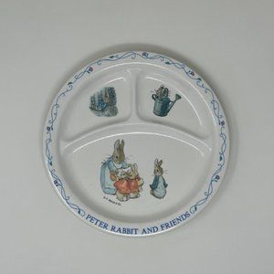 Vintage Eden Nursey Peter Rabbit and Friends Children Melamine 8.5 Inches Plate